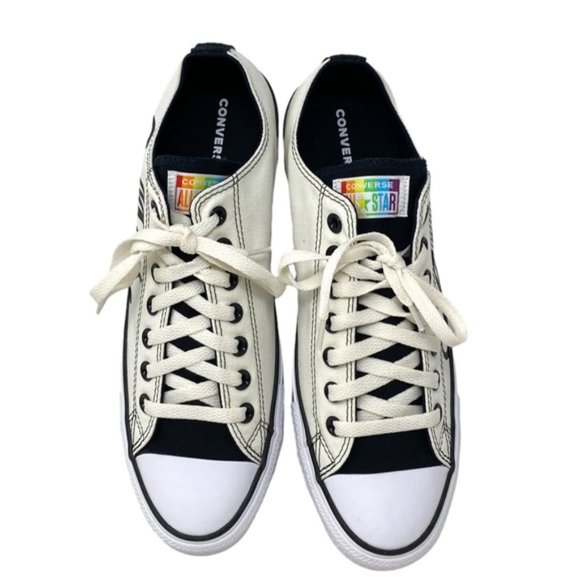 Converse Ctas Low Top Wedding White Canvas Men’s Sneakers Custom 171213C-WHTOFBK - Picture 6 of 12